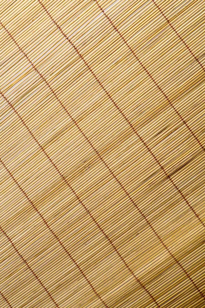 Close up de material padrão de cortina de bambu — Fotografia de Stock