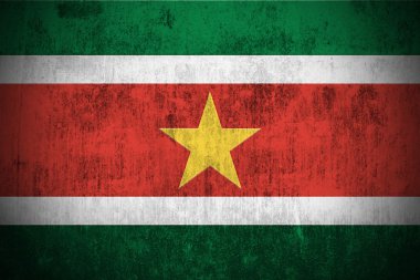Grunge Flag Of Suriname clipart
