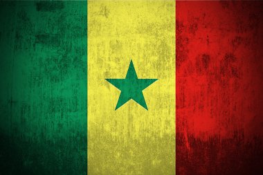 Grunge Flag Of Senegal clipart