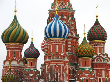 St. Basil Cathedral in Moscow, Russia clipart