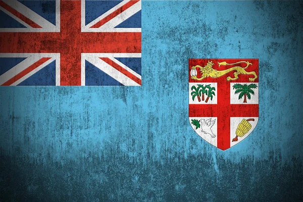 Grunge-Flagge von Fidschi — Stockfoto