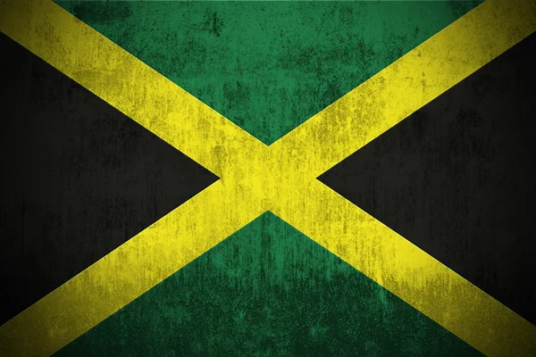 Bandeira grunge de jamaica — Fotografia de Stock