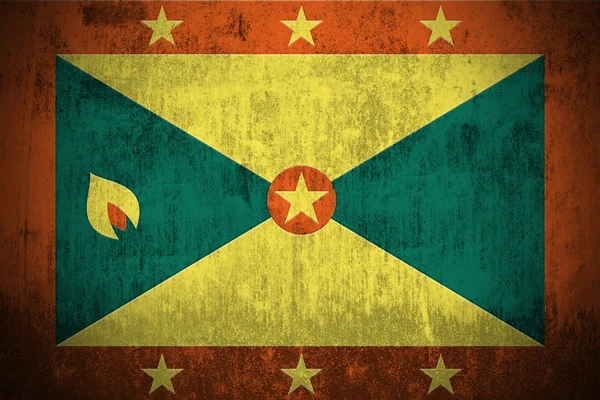 Flaga ilustracja Grenady — Zdjęcie stockowe