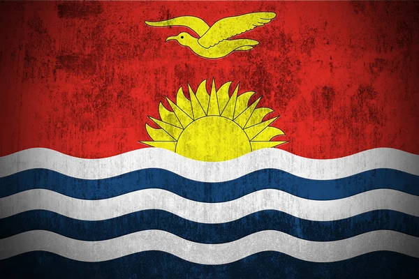 Grunge kiribati Cumhuriyeti bayrağı — Stok fotoğraf