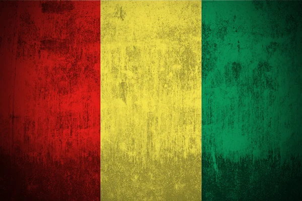 Гранж-флаг Гвинеи — стоковое фото