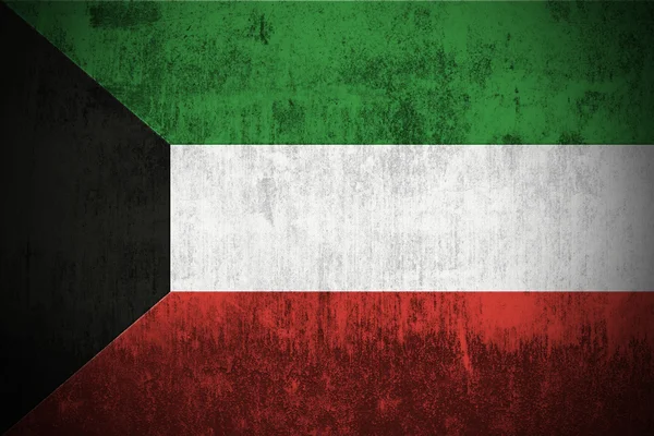 Bandiera grunge del Kuwait — Foto Stock