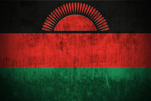 Bandeira de Grunge de Malawi — Fotografia de Stock