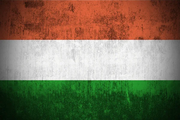 Гранжевий прапор Угорщини — стокове фото