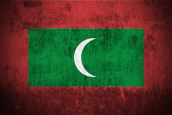 Bandera grunge de las maldivas —  Fotos de Stock