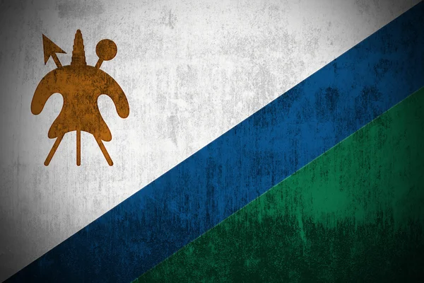 Drapeau Grunge du Lesotho — Photo