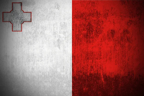 Bandeira Grunge de Malta — Fotografia de Stock