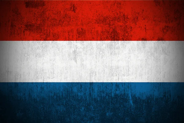 Grunge drapeau de Luxembourg — Photo