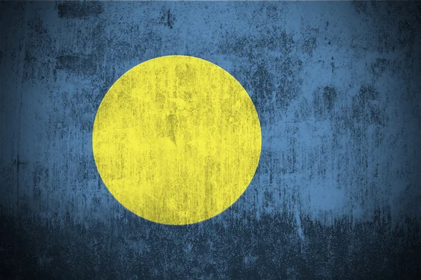 Palau grunge zászló — Stock Fotó