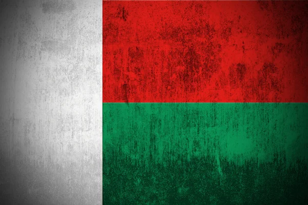Grunge Madagaszkár zászlaja — Stock Fotó