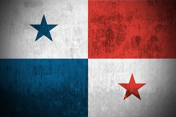 Bandeira de Grunge de Panamá — Fotografia de Stock