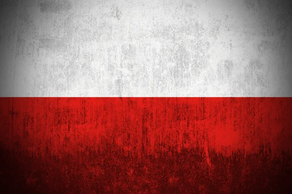Drapeau Grunge de Pologne — Photo
