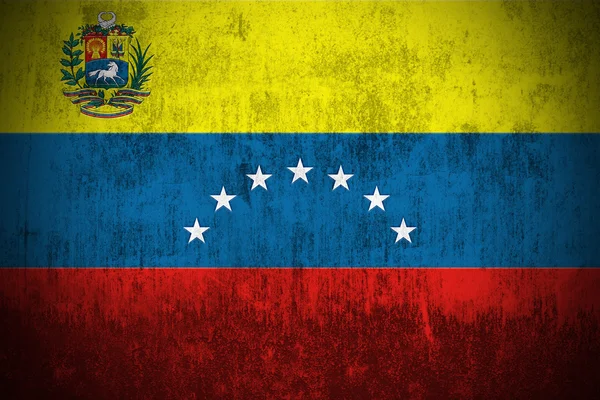 Bandiera grunge del Venezuela — Foto Stock