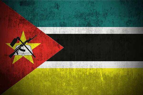 Bandera Grunge de Mozambique —  Fotos de Stock