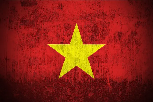 Grunge-Flagge Vietnams — Stockfoto