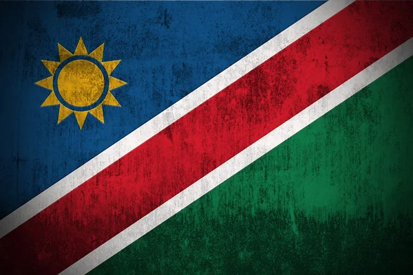 Namibia的Grunge旗 — 图库照片