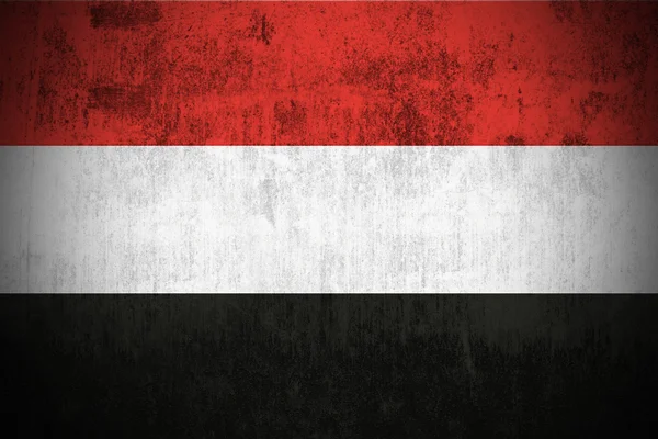 Grunge-Flagge des Jemen — Stockfoto