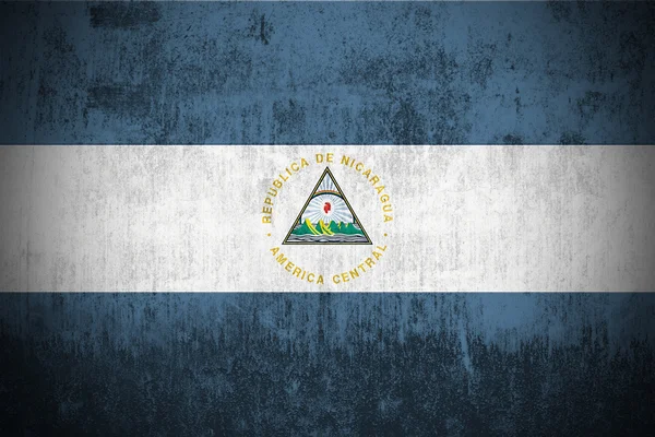 Grunge σημαία της Νικαράγουας — Φωτογραφία Αρχείου