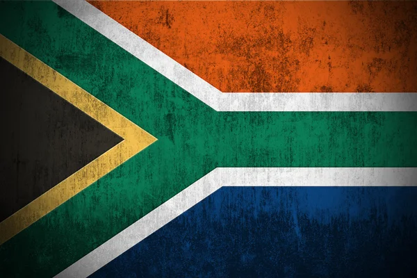Bandeira Grunge da África do Sul — Fotografia de Stock