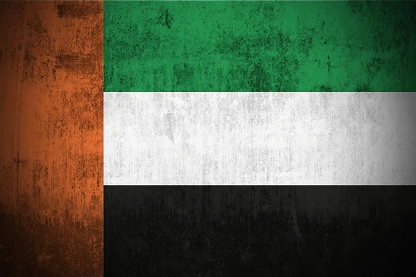阿拉伯联合酋长国的 grunge 旗子 — 图库照片