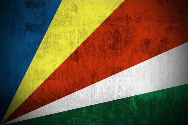 Bandeira de Grunge de Seychelles — Fotografia de Stock