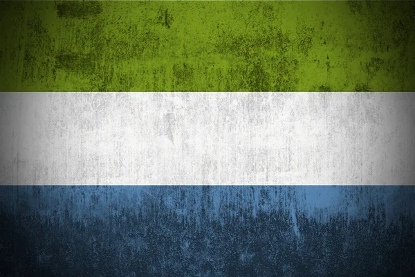 Grunge flagga sierra leone — Stockfoto