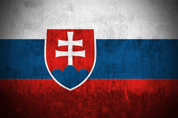 Bandeira Grunge de Slovakia — Fotografia de Stock