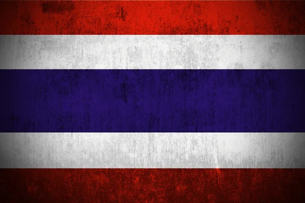 Grunge vlag van Thailand — Stockfoto