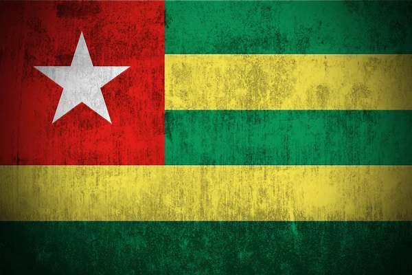 Bandera Grunge de Togo —  Fotos de Stock