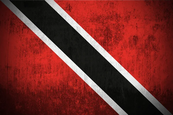 Grunge vlag van trinidad en tobago — Stockfoto