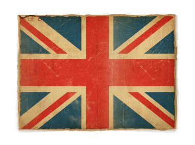 Grunge flag of United Kingdom clipart