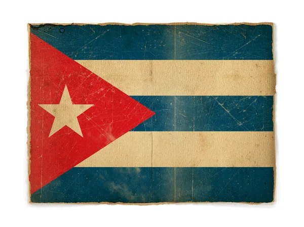 Grunge flaga Kuby — Zdjęcie stockowe