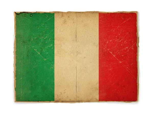 Italias grungeflagg – stockfoto