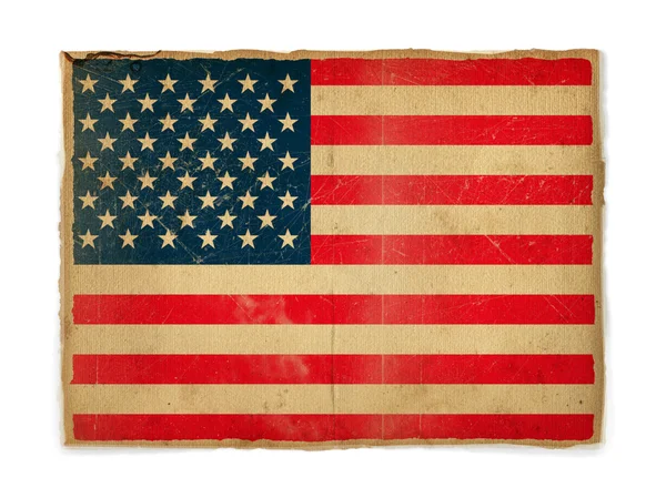 Гранж-флаг США — стоковое фото