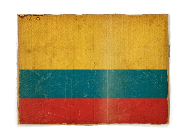 Grunge bandeira da colômbia — Fotografia de Stock