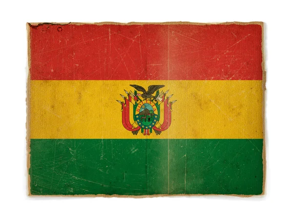 Гранж-флаг Боливии — стоковое фото