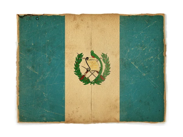 Bandera Grunge de Guatemala — Foto de Stock