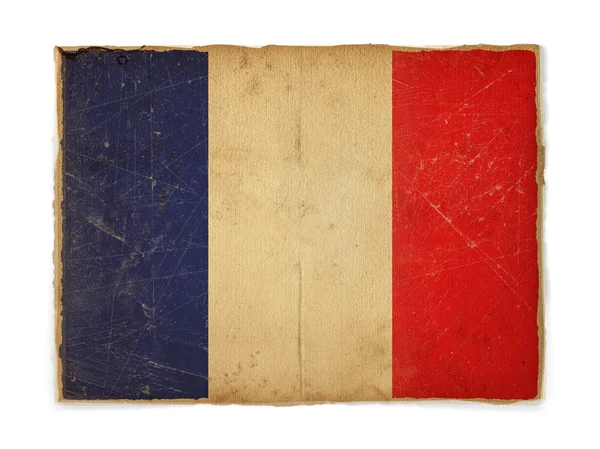 Bandiera Grunge della Francia — Foto Stock