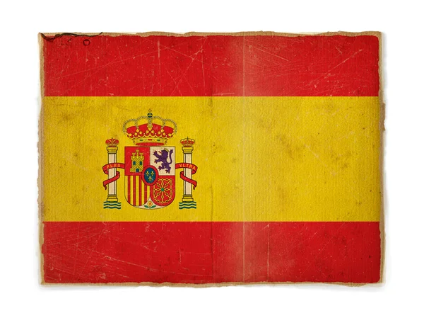 Bandera Grunge de España —  Fotos de Stock