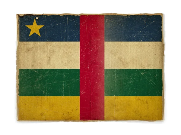 Grunge Közép-afrikai Köztársaság zászlaja — Stock Fotó