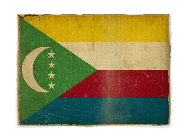 Grunge flag of Comoros — Stock Photo, Image
