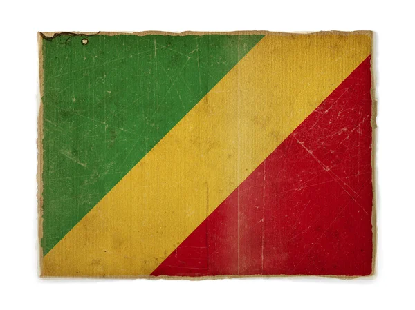グランジ コンゴ共和国の旗 — ストック写真