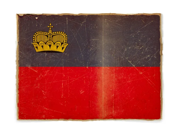 グランジ リヒテンシュタインの旗 — ストック写真