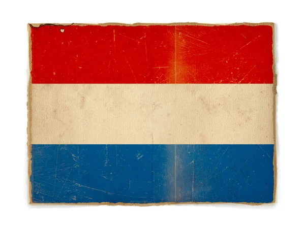 Bandiera grunge del Lussemburgo — Foto Stock