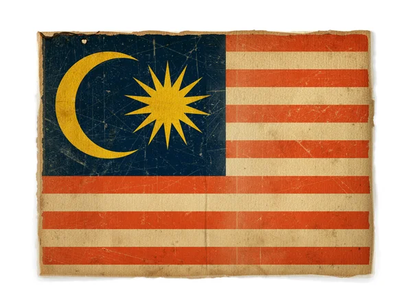 Grunge flag of Malaysia — Stock Photo, Image