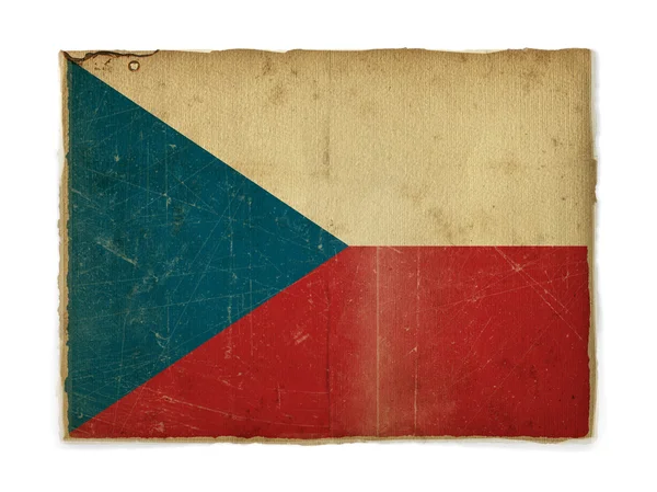 Гранж-флаг Чехии — стоковое фото